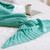 Mermaid Tail Blanket For Adult Super Soft Sleeping Knitted Blankets, Size:90 X50cm(Violet)