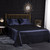 Home Ice Silk Simulation Silk Four-Piece Pillowcase Flat Sheet Fitted Sheet Set, Size:US-Full/UK-D:138x190x35cm(Jade)