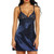 3 PCS Sexy Lingerie Women Silk Lace Casual Loose Solid Sleeveless Dress Nightgown Sleepwear, Size:S (Blue)