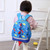 Backpack Cute Cartoon Dinosaur School Bags for Children(Navy)