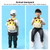 Kids 3D Animal Velvet Backpacks Children Cartoon Kindergarten Toys Gifts School Bags(Giraffe)