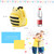 Kids Cartoon Backpack Kindergarten Children Cute School Bag Baby Girls Schoolbag(Ladybug)