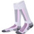 Winter Men Woman Thermal Ski Socks Thicken Cotton Warm Sports Socks Snowboarding Cycling Adult Skiing Hiking Socks Leg Warmer(White Purple for Woman)