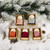 Christmas Celebration Supplies Wooden Box Small Doll Pendant Children Gift Small Doll Pendant Tree Pendant(Orange)