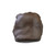 12982 Autumn and Winter Adjustable PU Leather Perforated Peaked Cap, Size:One Size(Light Coffee)