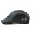 12982 Autumn and Winter Adjustable PU Leather Perforated Peaked Cap, Size:One Size(Light Coffee)