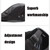 12982 Autumn and Winter Adjustable PU Leather Perforated Peaked Cap, Size:One Size(Light Coffee)
