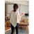 Button Striped Scarf Dual-Use Autumn & Winter Thickened Warmth Imitation Cashmere Shawl(Wave-Gray)