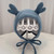 MZ9853 Baby Cartoon Animal Ears Shape Skullcap Cotton Keep Warm and Windproof Hat, Size: Suitable for 0-12 Months, Style:Antlers(Blue) MZ9853 Baby Cartoon Animal Ears Shape Skullcap Cotton Keep Warm and Windproof Hat, Size: Suitable for 0-12 Months, Style:Antlers(Blue)