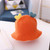 Baby Love-heart Knitted Hat Children Wild Knitted Fisherman Hat, Size: L(Orange)