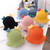 Baby Love-heart Knitted Hat Children Wild Knitted Fisherman Hat, Size: L(Orange)