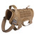 Training Dog Vest Outdoor Equipment Pet Clothes, Size: M(Brown)
