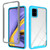 For Galaxy A31 Starry Sky Solid Color Series Shockproof PC + TPU Protective Case(Light Blue)