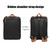 10001 Business Computer Backpack Multifunctional Simple Waterproof Nylon Travel Backpack, Size: 15.6 inch(Black)