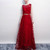 Banquet Lace Sleeveless  Long Party Formal Gown, Size:L(Wine Red)