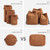 S.C.COTTON Liner Shockproof Digital Protection Portable SLR Lens Bag Micro Single Camera Bag Round Khaki S