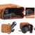 S.C.COTTON Liner Shockproof Digital Protection Portable SLR Lens Bag Micro Single Camera Bag Round Khaki S