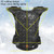 SULAITE Children Skating Back Protector Chest Protector Spine Protector Night Reflective Armor Child Riding Armor, Specification: L(Black)