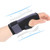 2PCS Two-Way Compression Stabilized Support Plate Wrist Brace Fracture Sprain Rehabilitation Wrist Brace, Specification: Left Hand L (Black Grey)