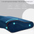 Butterfly Shape Memory Foam Snorked Pillow Slow Rebound Health Care Cervical Pillow, Dimensions: 50x30x10x6cm(Bamboo Fiber White)