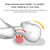 Butterfly Shape Memory Foam Snorked Pillow Slow Rebound Health Care Cervical Pillow, Dimensions: 50x30x10x6cm(Bamboo Fiber White)