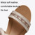 Ladies Summer Slope Heel Sandals Non-Slip Open-Toed Roman Style Shoes, Size: 36(Gray)