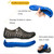 PVC + EVA Material Wading Beach Shoes Couple Breathable Slippers, Size: 36(Black+Yellow)
