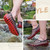 PVC + EVA Material Wading Beach Shoes Couple Breathable Slippers, Size: 36(Black+Red)