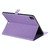 For iPad Pro 12.9 (2020) Pressed Printing Woman and Cat Pattern Horizontal Flip Leather Tablet Case with Holder & Card Slots & Wallet(Purple)