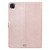 For iPad Pro 11 (2020) Pressed Printing Cat and Tree Pattern Horizontal Flip Leather Tablet Case with Holder & Card Slots & Wallet(Rose Gold)