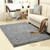Shaggy Carpet for Living Room Home Warm Plush Floor Rugs fluffy Mats Kids Room Faux Fur Area Rug, Size:140x200cm(Silver Gray)