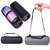 P402 For JBL Pulse4 Velvet Lining Portable Storage Bag Protective Cover(Silver Gray+Black)