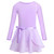 Girls Spring and Summer Long-sleeved Cotton Dance Training Clothing Set, Size:120CM(Light Purple) Girls Spring and Summer Long-sleeved Cotton Dance Training Clothing Set, Size:120CM(Light Purple)