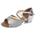 Tango Salsa Latin Low Heel Soft Bottom Dance Shoes for Girls & Women, Shoe Size:33(Gold)