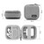 2 PCS Baona BN-F001 Headset Oxford EVA Storage Box Data Cable Charger Organizing Box(Gray)