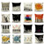 2 PCS Piano Note Digital Printed Linen Pillowcase Without Pillow Core, Size: 45x45cm(10)