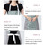 3 PCS Home Hand-Wiping Apron Waterproof Home Kitchen Waist(Red Stripes)
