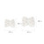 Bow Car Head Pillow Car Seat Neck Pillow Comfortable Cotton Car Supplies, Colour: Cherry Headrest