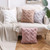 Double-Sided Plush Pillow Home Sofa Cushion Pillowcase, Size: 45x45cm Pillowcase + Core(Pink Triangle)