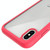 For iPhone XS Max Starry Sky Solid Color Series Shockproof PC + TPU Protective Case(Red)