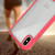 For iPhone XS Max Starry Sky Solid Color Series Shockproof PC + TPU Protective Case(Red)
