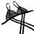 3 PCS Woman Three-point Sexy Openwork Cross Strap Three-point Underwear Suit, Size:XL (Black)