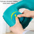 Travel Inflatable Press U-Shaped Neck Guard Pillow, Colour: Milk Silk U018-03Peacock Green