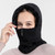 Knit Ear Protection Plus Velvet Thickening One-piece Hat Scarf Face Mask(Pink)