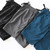 Men Sports Shorts Pants Quick-Drying Marathon Running Three-Point Pants, Size: XL(Black Without Logo)