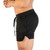 Men Sports Shorts Pants Quick-Drying Marathon Running Three-Point Pants, Size: XL(Black Without Logo)
