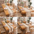 2 PCS Cotton and Linen Woven Colorblock Tassel Striped Rhombus Table Runner, Size: 30x200cm(2 Hemp)