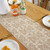 Widened And Stitched Rustic Knitted Hollow Tablecloth, Size: 30x220cm(Leaves Double Stitching)