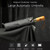 PARACHASE Ten-bone Double-layer Large Windproof Business Automatic Folding Umbrella(Black)