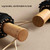 3-fold 16-bone Hand Open Umbrella Retro Wood Handle Black Glue Sunshade Umbrella(Sunset Mountain)